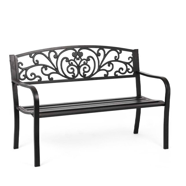 Alcott Hill® Ciacci Steel Outdoor Bench Wayfair